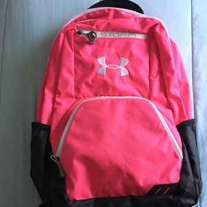 Under armor bright pink neon backpack